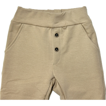 Spodnie bawełniane chłopięce<br />WIZYTOWE - MROFI - BEŻOWE<br /> Rozmiary od 62 do 98